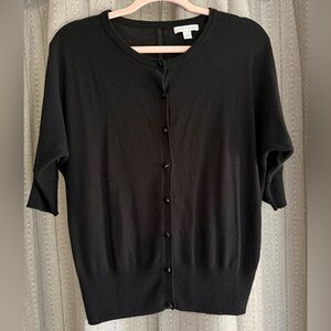 New York & Company Black Knit Cardigan Sweater
